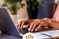 Professional working on a laptop